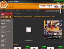 Tablet Screenshot of budosport.sk